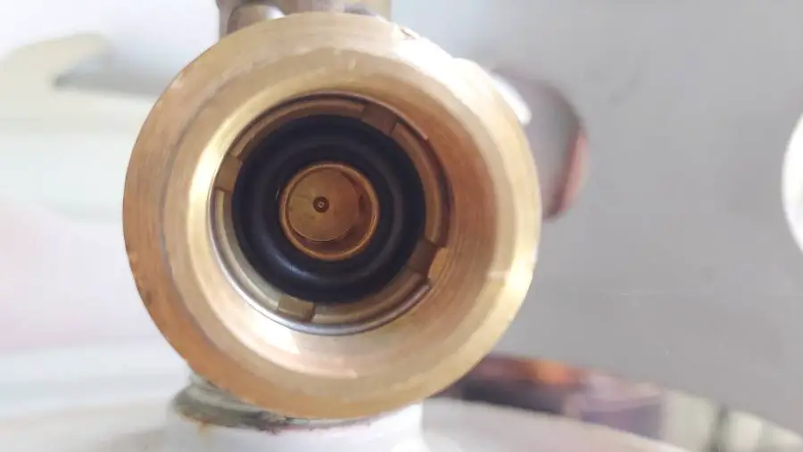 Inside propane tank valve